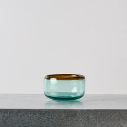 1950 INDIGENA L'esprit Merci|Bols-Bol transparent avec ligne ambre