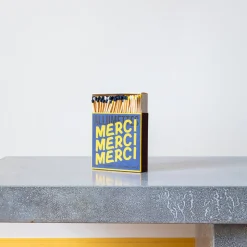 1436 TENGLER MATCH Allumettes & Briquets-Boîte de 120 grandes allumettes - Merci Jaune