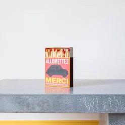 1436 TENGLER MATCH Allumettes & Briquets-Boîte de 120 grandes allumettes - Fiat 500 Rouge