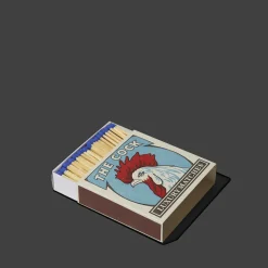 590 FINE MATCH BOX Allumettes & Briquets-Boîte de 150 grandes allumettes - Coq