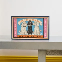 590 FINE MATCH BOX Allumettes & Briquets-Boîte géante de 150 grandes allumettes - Caniche