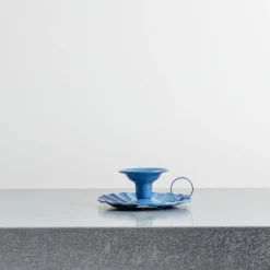 1771 ITALO OTTINETTI Bougeoirs|Maison De Campagne-Bougeoir en aluminium - Bleu