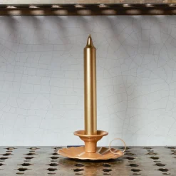 1771 ITALO OTTINETTI Bougeoirs|Maison De Campagne-Bougeoir en aluminium - Doré