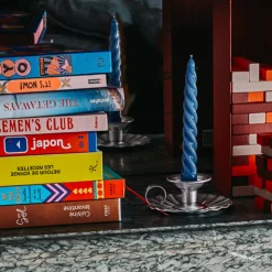 1771 ITALO OTTINETTI Bougeoirs|Maison De Campagne-Bougeoir en aluminium - Gris