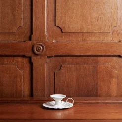 1771 ITALO OTTINETTI Bougeoirs|Maison De Campagne-Bougeoir en aluminium - Ivoire