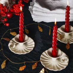 1771 ITALO OTTINETTI Bougeoirs|Maison De Campagne-Bougeoir en aluminium - Ivoire