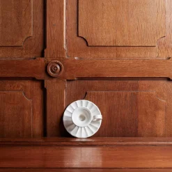 1771 ITALO OTTINETTI Bougeoirs|Maison De Campagne-Bougeoir en aluminium - Ivoire