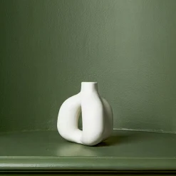 208 HAY Bougeoirs-Bougeoir en grès - Ivoire