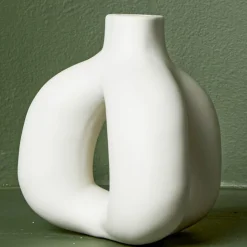 208 HAY Bougeoirs-Bougeoir en grès - Ivoire