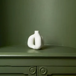 208 HAY Bougeoirs-Bougeoir en grès - Ivoire