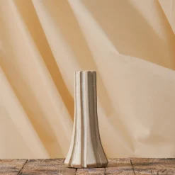 914 GRES CERAMICS Bougeoirs-Bougeoir en grès - Rayures horizontales