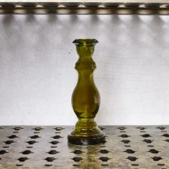 1952 VIDRIOS SAN MIGUEL Bougeoirs-Bougeoir en verre recyclé - Vert - Noviembre