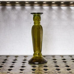 1952 VIDRIOS SAN MIGUEL Bougeoirs-Bougeoir en verre recyclé - Vert - Anadir