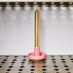 1339 AFROART Bougeoirs-Bougeoir Hermes - Rose