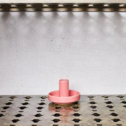 1339 AFROART Bougeoirs-Bougeoir Hermes - Rose