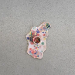 1479 HARLIE BROWN STUDIO Bougeoirs-Bougeoir multicolore