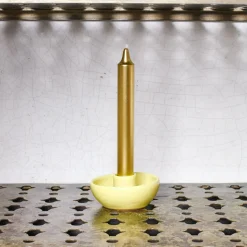 1339 AFROART Bougeoirs-Bougeoir Selma - Jaune