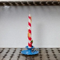 1352 CERERIA INTRONA SRL Bougies & Parfums D'intérieur-Bougie conique Pain D'épice - Rayés