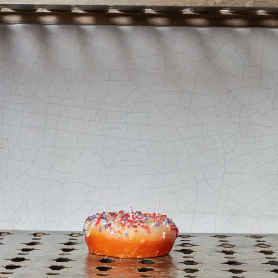 1352 CERERIA INTRONA SRL Bougies & Parfums D'intérieur-Bougie Donut - Multicolore