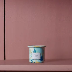 1814 BORNN Bougies & Parfums D'intérieur-Bougie en marbre crème - Algues & Citron