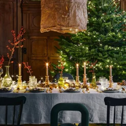 1339 AFROART Bougies & Parfums D'intérieur-Bougie marron à pois blancs