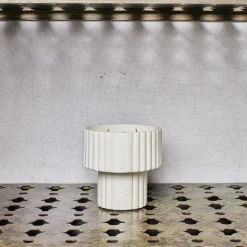 2195 MAMENE Bougies & Parfums D'intérieur|L'esprit Merci-Bougie Podium M - Blanc Grès