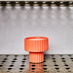 2195 MAMENE Bougies & Parfums D'intérieur-Bougie Podium M - Orange