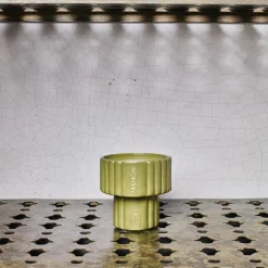 2195 MAMENE Bougies & Parfums D'intérieur-Bougie Podium S - Kaki