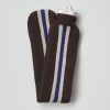 860 SUITE702 L'esprit Merci-Bouillotte Longue Rayures - Marron & Bleu