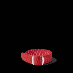Femme MERCI Les Bracelets|Bracelets-Bracelet de montre en Perlon tressé - Rouge