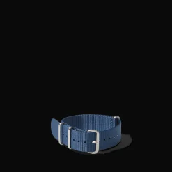 Femme MERCI Les Bracelets|Bracelets-Bracelet de montre NATO en nylon - Bleu