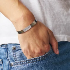 Femme ALMARITA Bracelets-Bracelet Merci Argenté - Peace