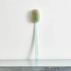 2060 ACCA KAPA Accessoires De Salle De Bain|Sélection De Bain Merci-Brosse de bain - Manche Bleu Transparent