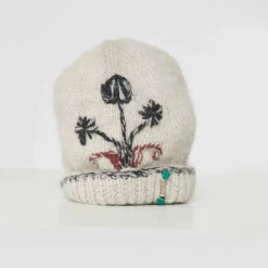 Femme Bsbee Bonnets-- Bonnet Fleur - Beige