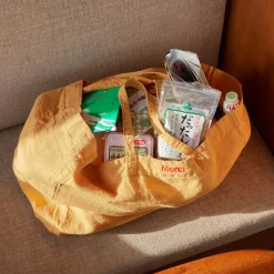 Femme 200 LINTEX Cabas Merci|Cabas-Cabas en lin lavé - Jaune Asahi