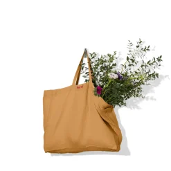 Femme 200 LINTEX Cabas Merci|Cabas-Cabas en lin lavé - Jaune Asahi