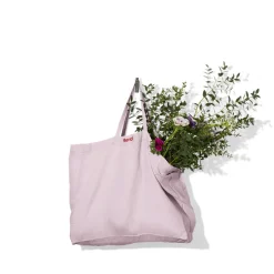 Femme 200 LINTEX Cabas Merci|Cabas-Cabas en lin lavé - Parme Fuji Iro