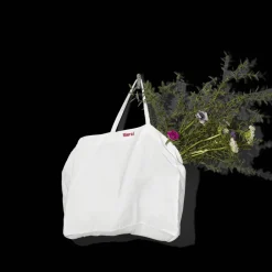 Femme 200 LINTEX Cabas Merci|Cabas-Cabas en lin lavé Merci - Blanc Optique