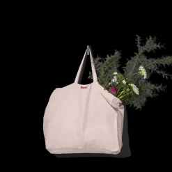 Femme 200 LINTEX Cabas Merci|Cabas-Cabas en lin lavé Merci - Beige rosé