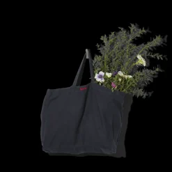 Femme 200 LINTEX Cabas Merci|Cabas-Cabas en lin lavé Merci - Bleu Encre