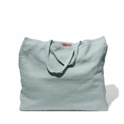 Femme 200 LINTEX Cabas Merci|Cabas-Cabas en lin lavé Merci - Gris Vésuve