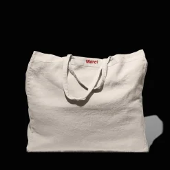 Femme 200 LINTEX Maison De Campagne|Cabas Merci-Cabas en lin lavé Merci -