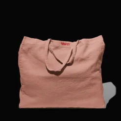 Femme 200 LINTEX Cabas Merci|Cabas-Cabas en lin lavé Merci - Rose Argile
