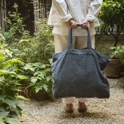 Femme 2100 GAZEX Sélection De Bain Merci|Cabas Merci-Cabas en éponge - Bleu Pétrole