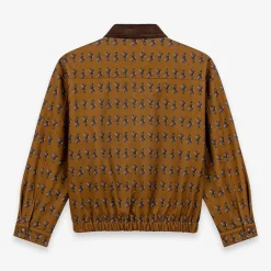 Homme CALEB Vestes-- Blouson à motif floral - Marron