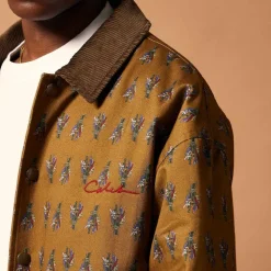 Homme CALEB Vestes-- Blouson à motif floral - Marron