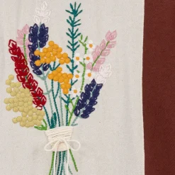 Homme CALEB Sweats-- Hoodie Bouquet brodé - Marron