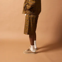 Homme CALEB Shorts-- Short à motif flora - Marron