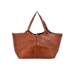 Femme CAMPOMAGGI Sacs À Main-- Cabas Grande - Cognac