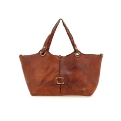 Femme CAMPOMAGGI Sacs À Main-- Cabas Grande - Cognac
